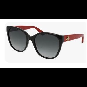 Gucci Sunglasses- GG0097s. Black and red